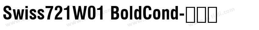 Swiss721W01 BoldCond字体转换